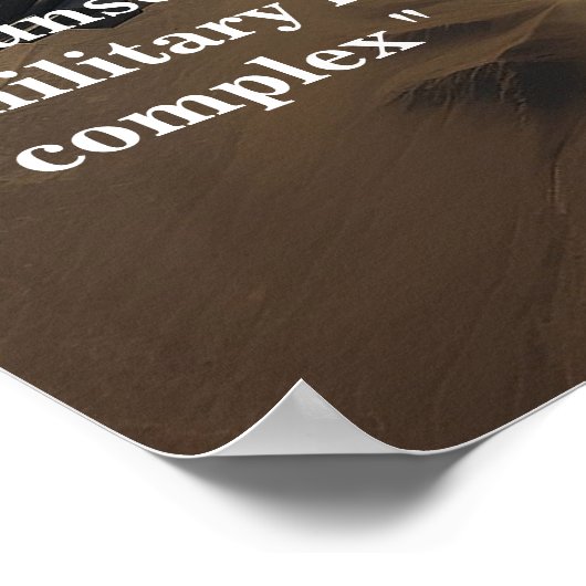 Poster Citation D'Eisenhower Sur Le Complexe Industriel M (Coin)