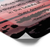 Poster Citation d'Eleanor Roosevelt (Coin)