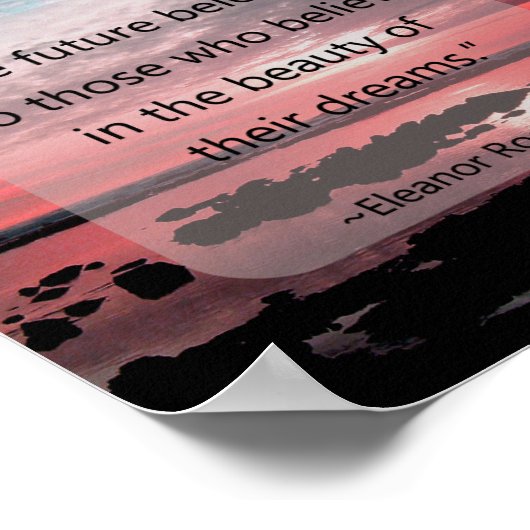 Poster Citation d'Eleanor Roosevelt (Coin)