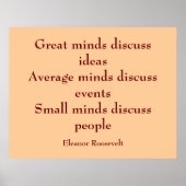 Poster Citation d'Eleanor Roosevelt | Grands esprits (Devant)