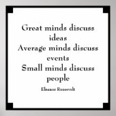 Poster Citation d'Eleanor Roosevelt | Grands esprits (Devant)