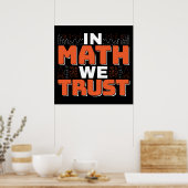 Poster Citation d'enseignant en mathématiques - En mathém (Cuisine)