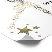 Poster Citation d'entraîneur de netball Inspiration (Coin)