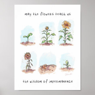 Poster Citation des fleurs