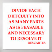 Poster Citation DESCARTES (Devant)