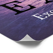 Poster Citation d'excellence Sunset Inspiration (Coin)