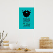 Poster Citation d'hommes barbus drôles (Cuisine)