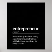 Poster Citation d'idée d'entrepreneur (Devant)