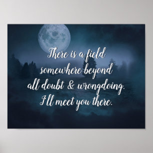 Poster Citation d'inspiration Je vais vous y rencontrer.