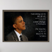 Poster Citation d'Obama (Devant)