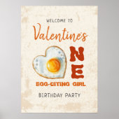 Poster Citation d'oeufs BBQ BBQ premier anniversaire (Devant)