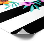 Poster Citation "Dream Wild" de la couronne florale d'aqu (Coin)