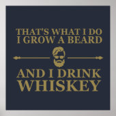 Poster citation drinker drôle whisky (Devant)