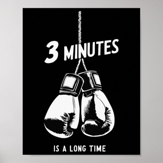Poster Citation drôle Boxe Kickboxing Amateur de boxe Box (Devant)