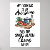 Poster Citation Drôle Cuisine (Devant)