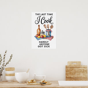Poster Citation Drôle Cuisine