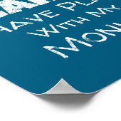 Poster Citation drôle de conception d'amant de singe - Pl (Coin)