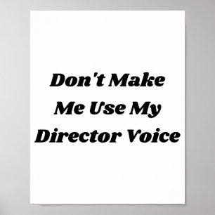 Poster Citation drôle de directeur de théâtre et professe