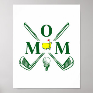 Poster Citation drôle de golf pour maman golfeuse Party P