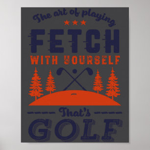 Poster Citation drôle de golfeur pour les golfeurs aiment