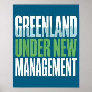Poster Citation drôle de Groenland Gestion Humour Glacial