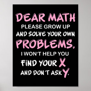 Poster Citation drôle de maths 