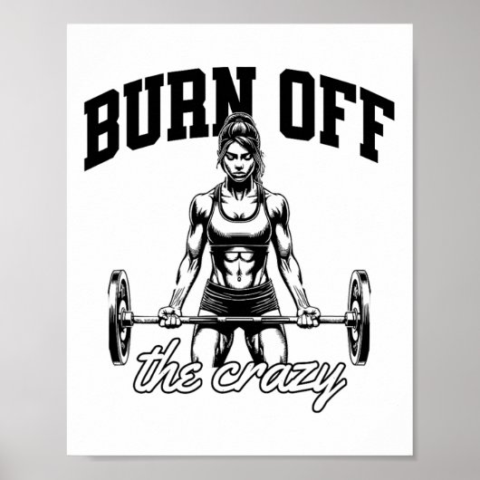 Poster Citation drôle de musculation et de force (Devant)