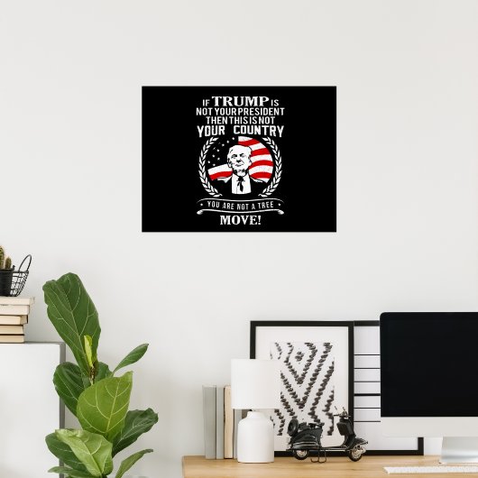Poster Citation drôle de Trump 2020 (Bureau à domicile)