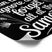 Poster Citation drôle d'humoriste multitâche graphique sa (Coin)
