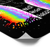 Poster Citation Drôle Exist Resist Persist... Design (Coin)