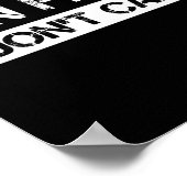 Poster Citation Drôle Je M'en Fiche Citations Motivationa (Coin)