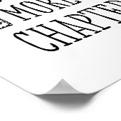 Poster Citation drôle 'Juste un chapitre de plus' pour le (Coin)