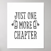 Poster Citation drôle 'Juste un chapitre de plus' pour le (Devant)