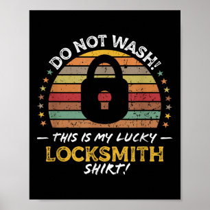 Poster Citation drôle Locksmith, Graphique Lock Picker