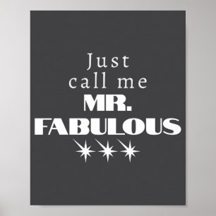 Poster Citation drôle M. Fabulous Descriptif