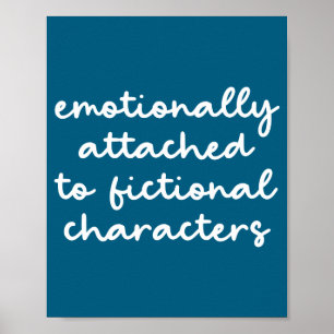 Poster Citation drôle pour les amateurs de livres Script