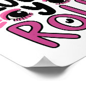 Poster Citation drôle rose sarcastique (Coin)