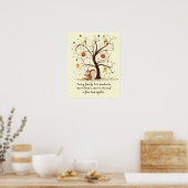 Poster Citation drôle sur l'arbre généalogique (Cuisine)