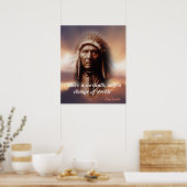 Poster Citation Du Chef Seattle Sur La Mort (Cuisine)