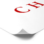 Poster Citation du défi de motivation du tigre sauvage (Coin)