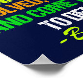 Poster Citation du discours d'adieu d'Obama sur le change (Coin)