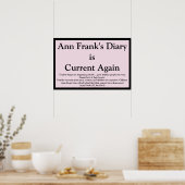 Poster Citation du Journal d'Ann Frank (Cuisine)