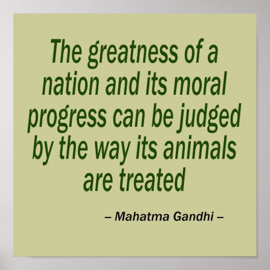 Poster Citation du Mahatma Gandhi (Devant)
