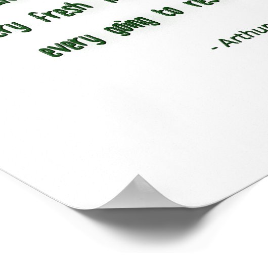 Poster Citation du matin par Arthur Schopenhauer (Coin)