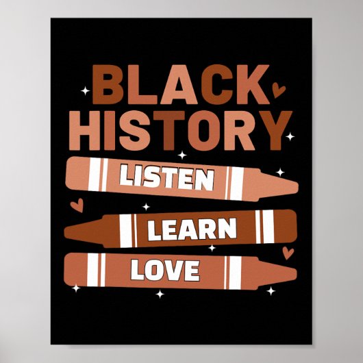 Poster Citation du mois de l'histoire noire de l'enseigna (Devant)