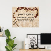 Poster Citation du pape Jean-Paul II (Bureau à domicile)