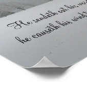 Poster Citation du paysage neigeux d'hiver (Coin)