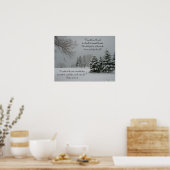 Poster Citation du paysage neigeux d'hiver (Cuisine)