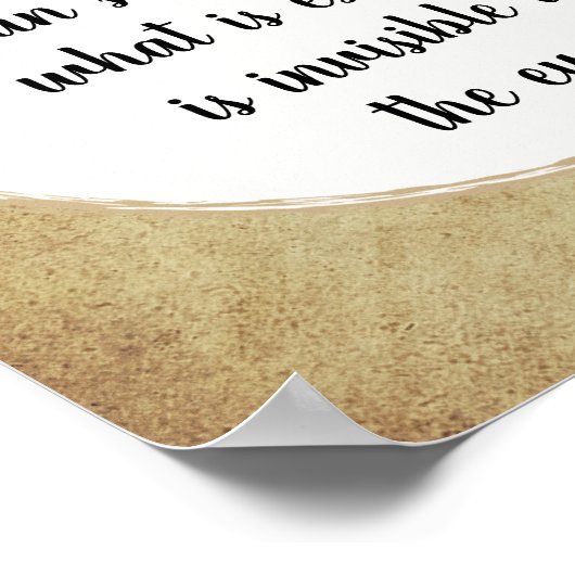 Poster Citation du Petit Prince (Coin)