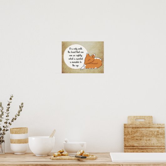 Poster Citation du Petit Prince (Cuisine)